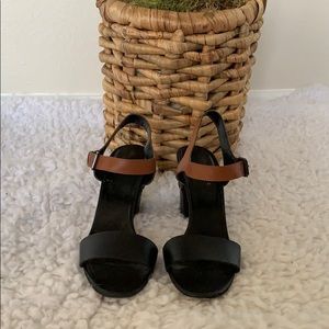 Black brown sandals